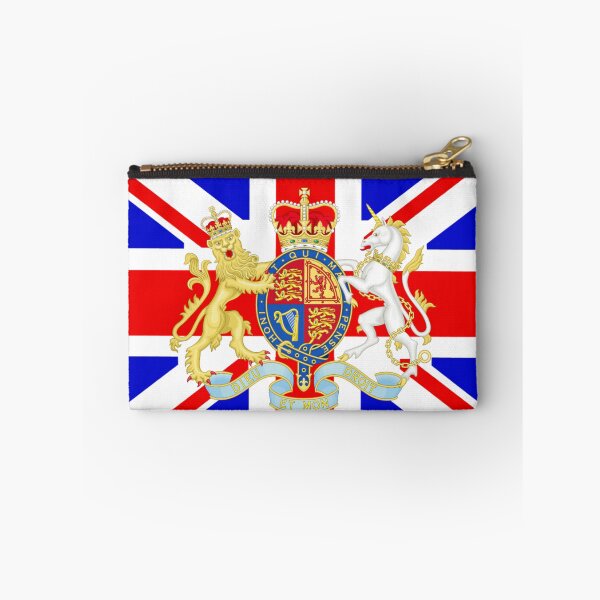 Item preview, Black UK coat of arms flag designed and sold by AidanMDesigns.