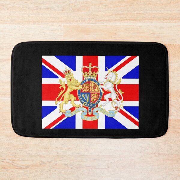 Item preview, Black UK coat of arms flag designed and sold by AidanMDesigns.
