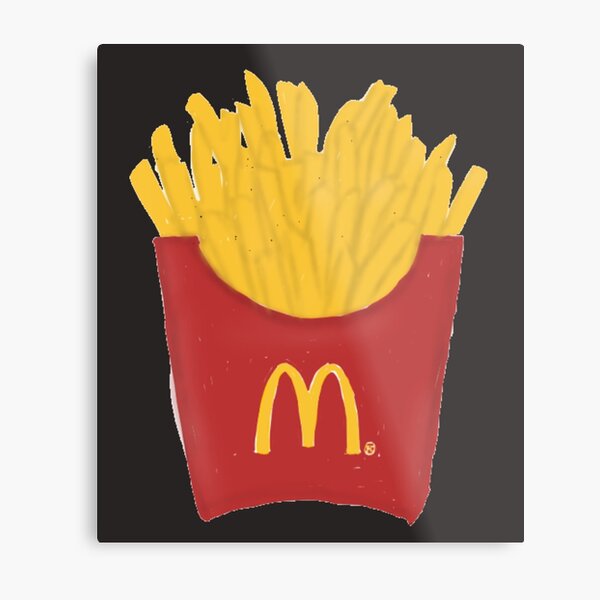 Mcdonalds Pommes Metallbild Von Ethan Nguyen Redbubble