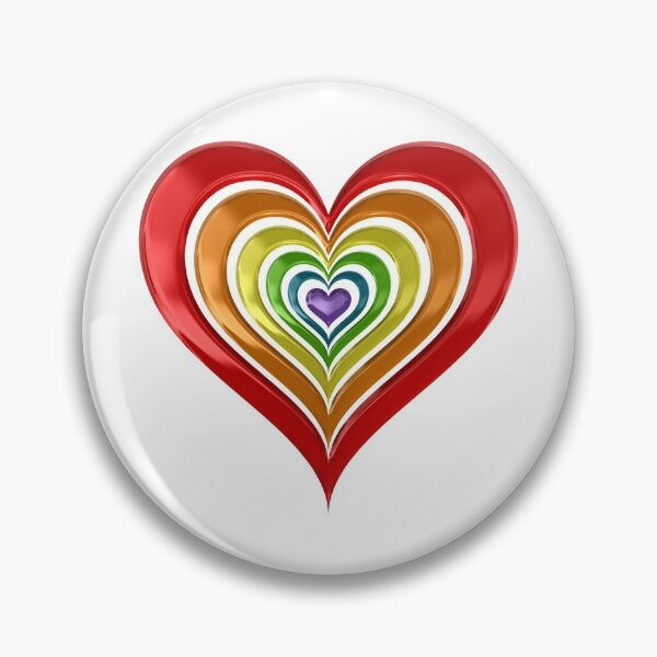 Item preview, Pretty Rainbow Heart designed and sold by CoolDoodles.