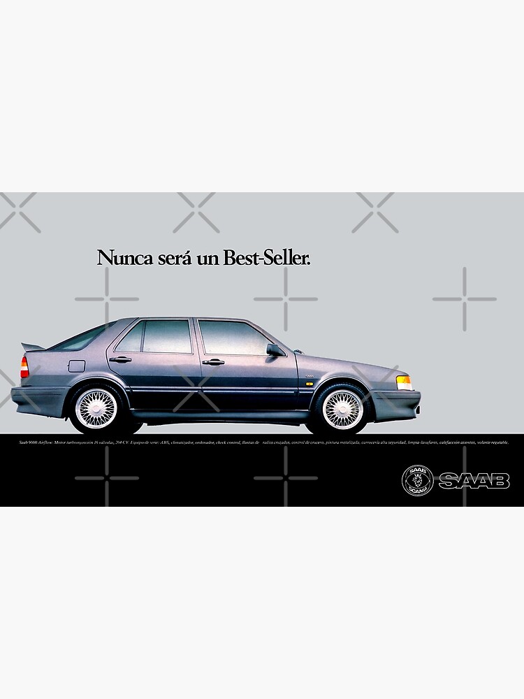 1987 Saab 9000 postcard 