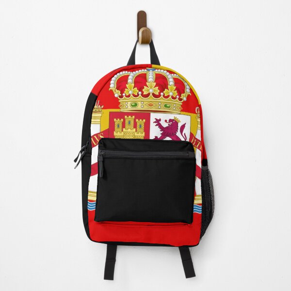 Item preview, Black Spanish coat of arms flag designed and sold by AidanMDesigns.