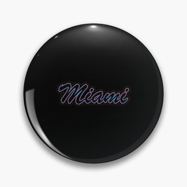 Item preview, Baseball Fan of Miami Black Blue and Red on Black designed and sold by gkillerb.
