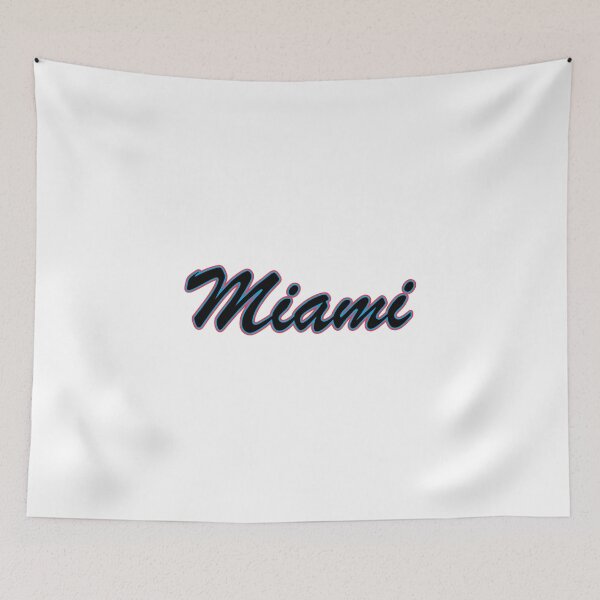 Item preview, Baseball Fan of Miami Black Blue and Red on White designed and sold by gkillerb.