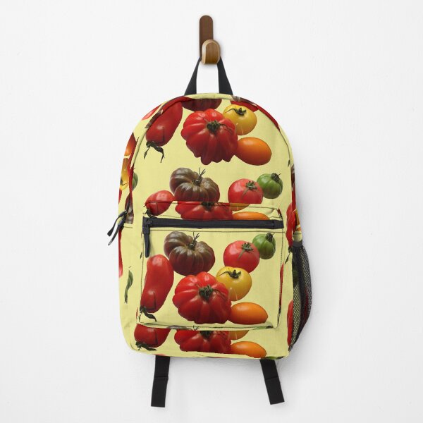 Item preview, Seven varieties of tomatoes on iris yellow background designed and sold by AHELENE.
