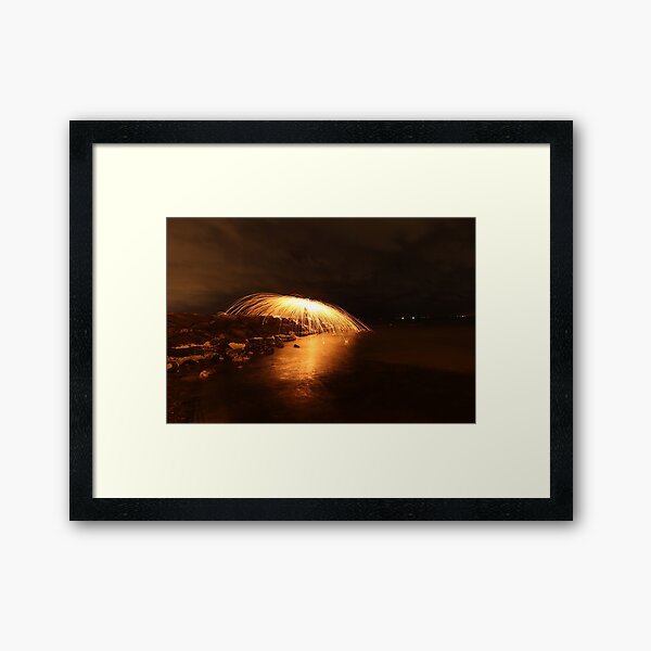 Experimental sparkles (horizontal) Framed Art Print