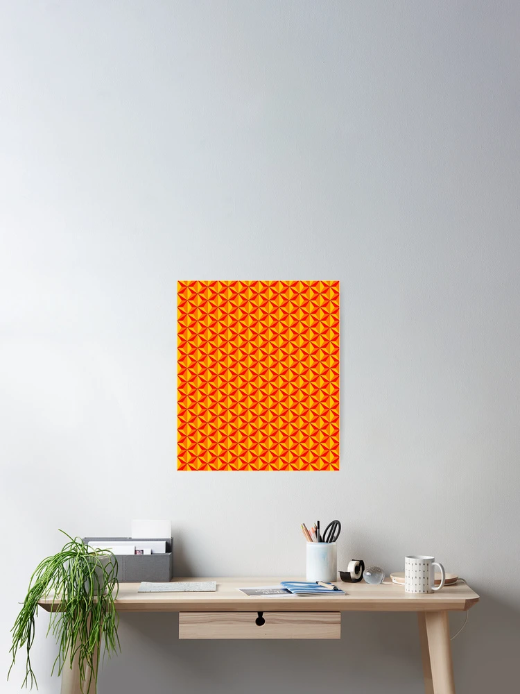 Thumbnail 2 of 3, Poster, Orange pattern designed and sold by powerpointer.