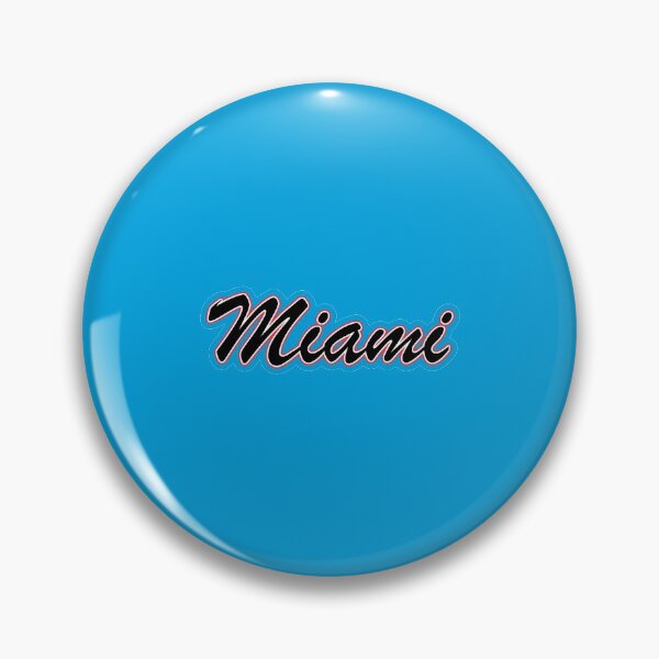 Item preview, Baseball Fan of Miami Black White and Red on Blue designed and sold by gkillerb.