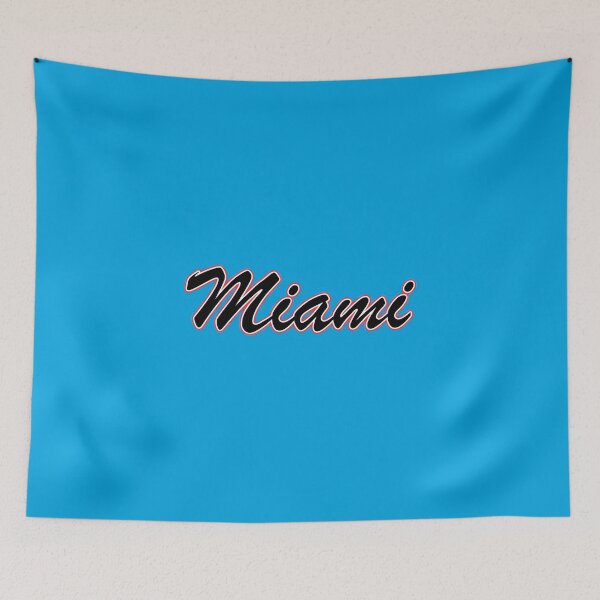 Item preview, Baseball Fan of Miami Black White and Red on Blue designed and sold by gkillerb.