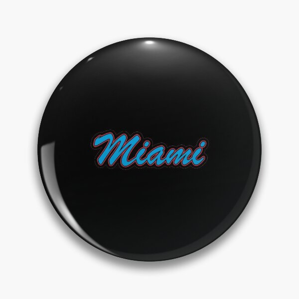 Item preview, Baseball Fan of Miami Blue and Red on Black designed and sold by gkillerb.