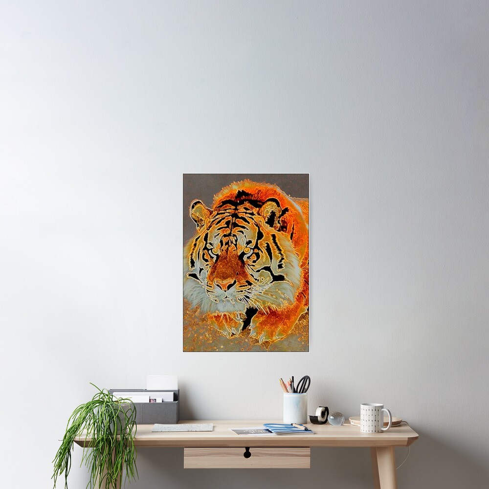 TIRED TIGER Poster