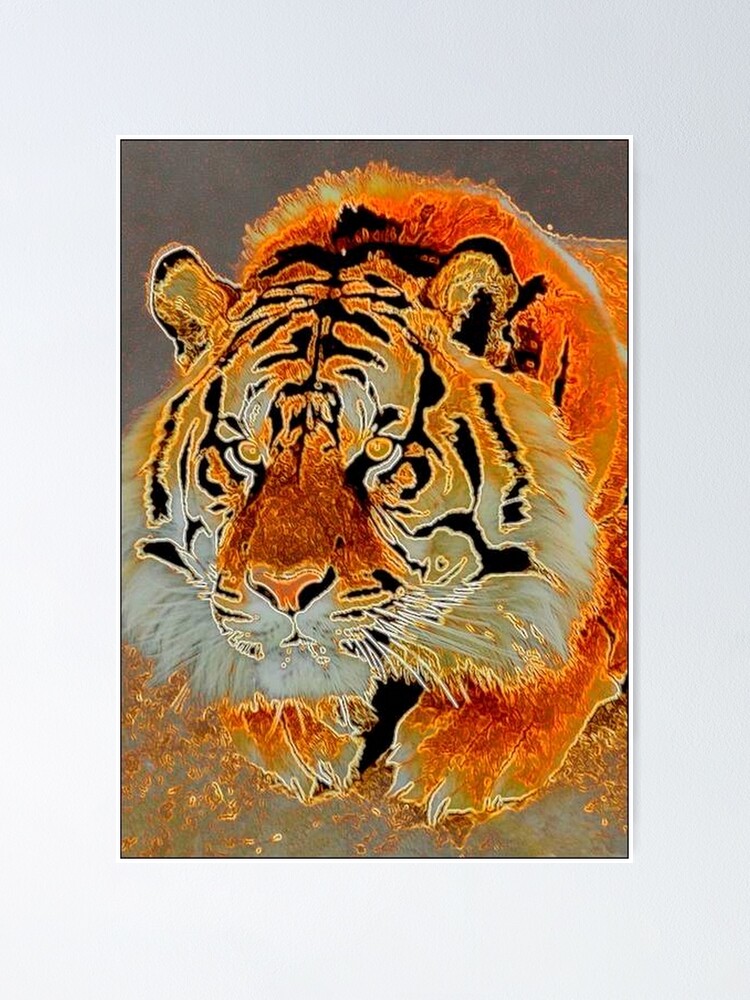 Alternate view of TIRED TIGER Poster