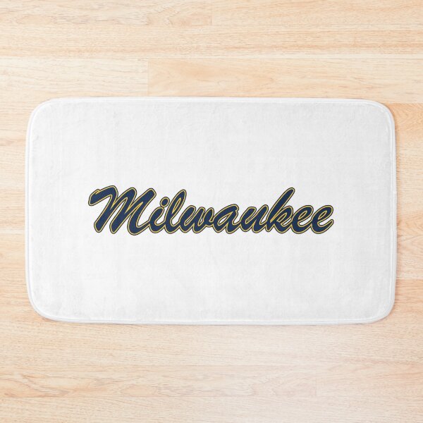 Item preview, Baseball Fan of Milwaukee Blue and Yellow on White (alt) designed and sold by gkillerb.