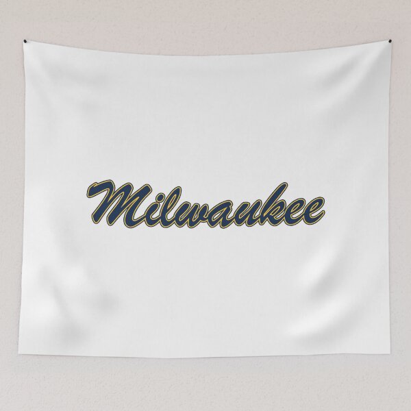 Item preview, Baseball Fan of Milwaukee Blue and Yellow on White (alt) designed and sold by gkillerb.