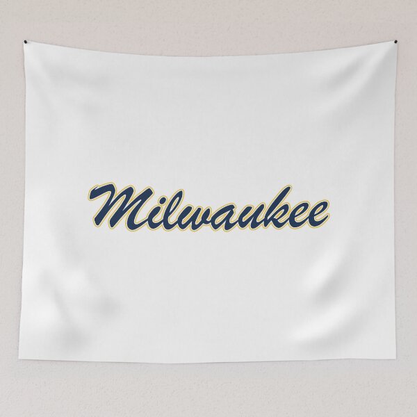 Item preview, Baseball Fan of Milwaukee Blue and Yellow on White designed and sold by gkillerb.
