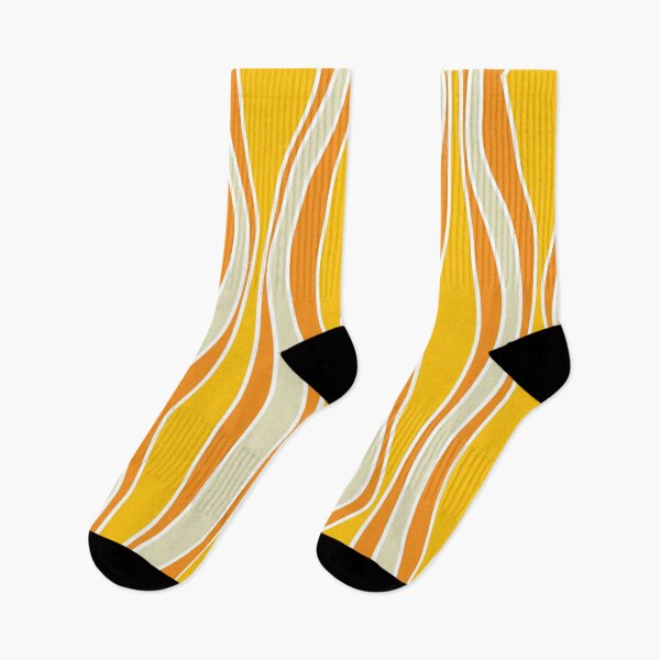 Item preview, Retro 60ies orange wave pattern designed and sold by UDDesign.