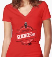 Camiseta entallada de cuello en V The martian