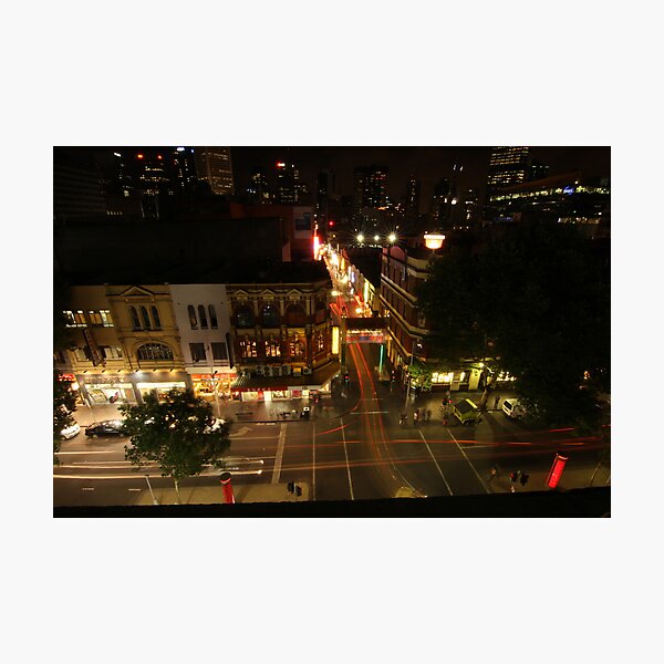 Lightpaint Chinatown Photographic Print