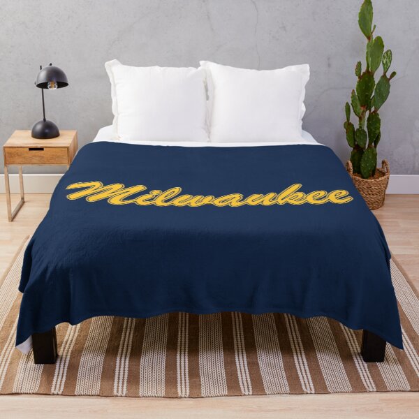 Item preview, Baseball Fan of Milwaukee Yellow on Blue designed and sold by gkillerb.