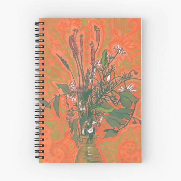 Item preview, Green & Orange, Wildflowers Bouquet, Summer Wild Flowers, Botanical designed and sold by Julia Khoroshikh.