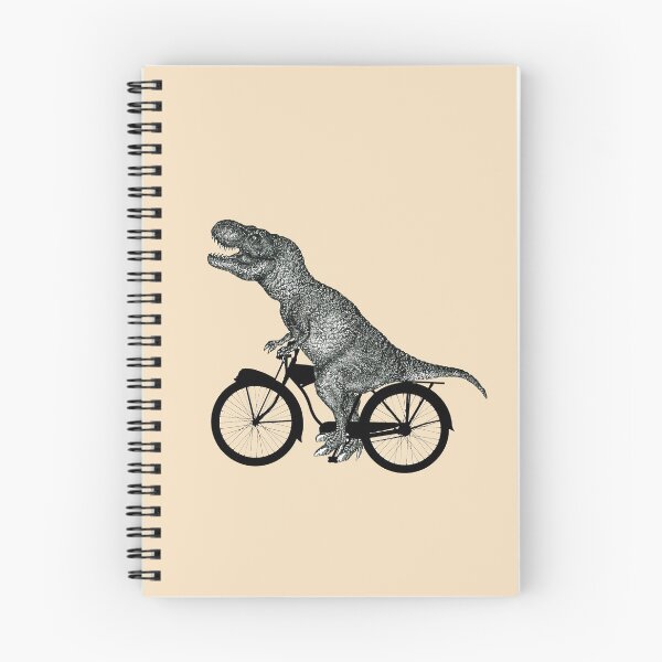 Artikelvorschau, Fahrrad- und Rex-Dinosaurier-Silhouetten entworfen und verkauft von Collagedream.