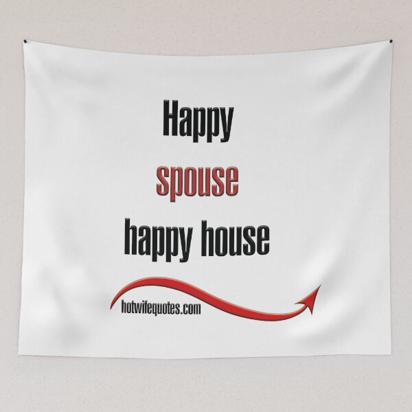 Artikelvorschau, Happy spouse happy house entworfen und verkauft von hotwifequotes.