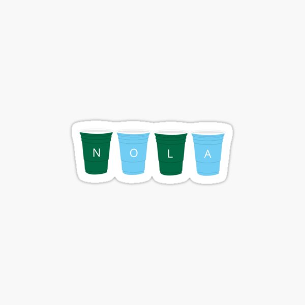 Tulane NOLA solo cups Sticker