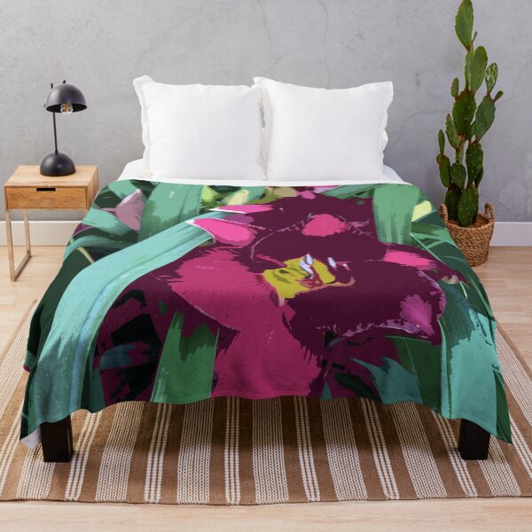 Item preview, Rare daylily in ruby red, graphic design designed and sold by djrunnels.