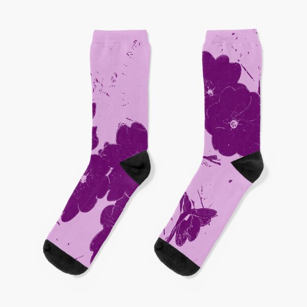 Flowers purple Socks