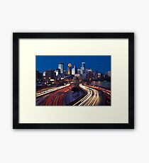 Minneapolis Night Lights 2 Framed Print