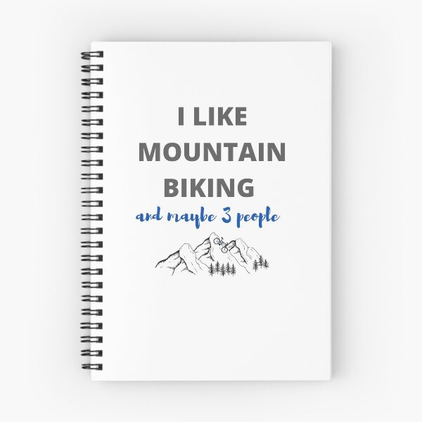 Item preview, I like mountain biking funny anti-social designed and sold by SimplyHilarious.