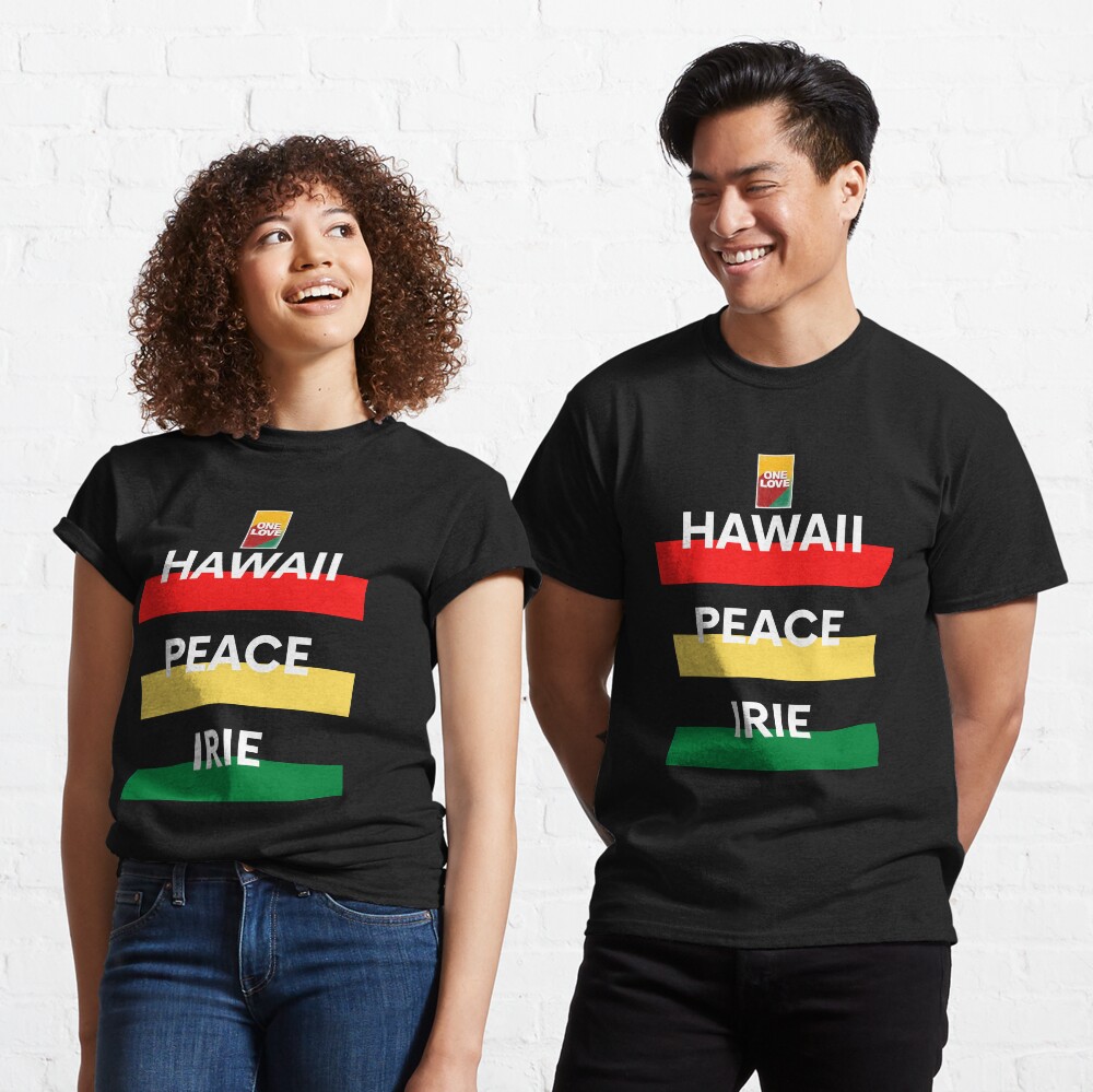 Peace And Unity One Love And Hawaiian Aloha Mask By Mistershaka Redbubble