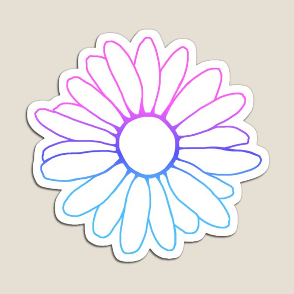 Item preview, Blue Purple Flower Outline designed and sold by Deborah Camp.