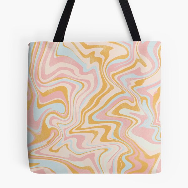 Item preview, Psychodelic Peach Pink Blue Aesthetic Pattern designed and sold by MarzStudio.