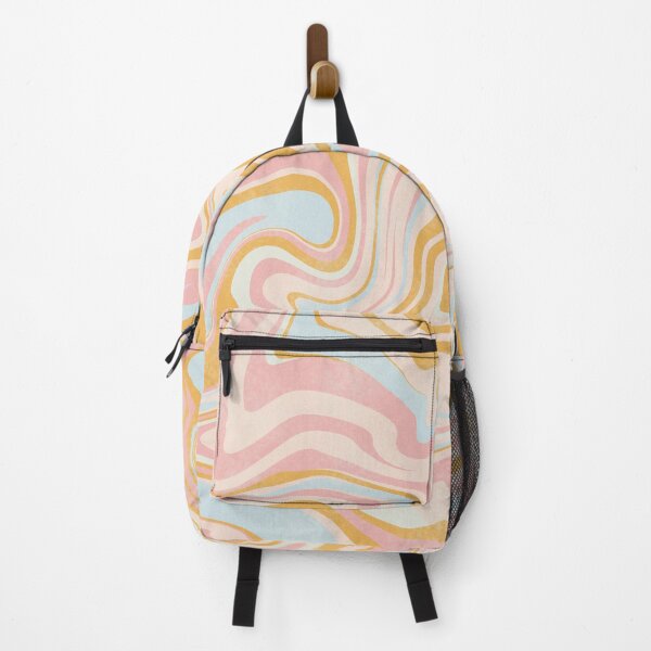 Item preview, Psychodelic Peach Pink Blue Aesthetic Pattern designed and sold by MarzStudio.