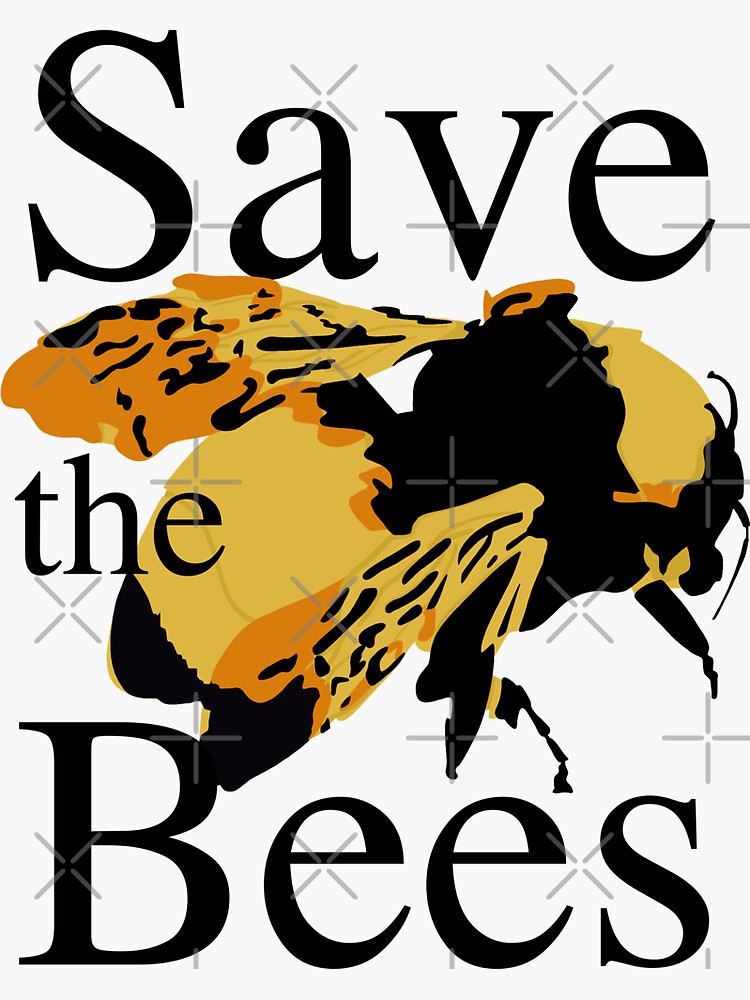 Save the Bees Sticker — Sage & Oak