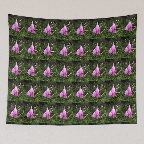 Item preview, Delicate Pink Angel's Fishing Rod (Wedding Bells) with Rain Drops designed and sold by GoNatureDesigns.