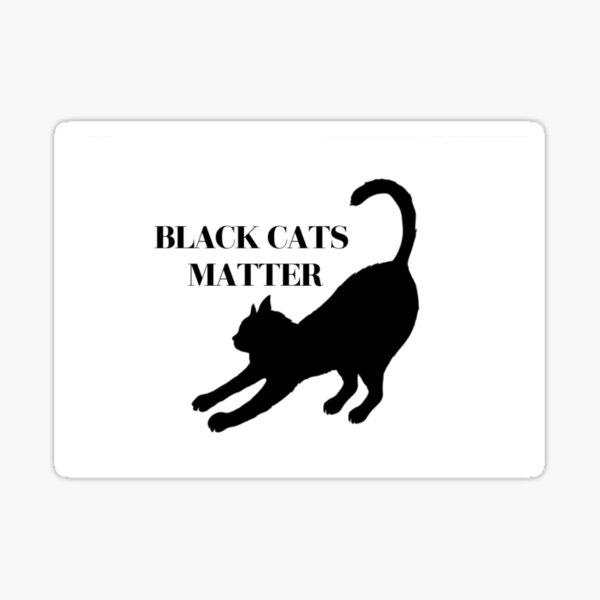 Black Cats Matter Stickers Redbubble