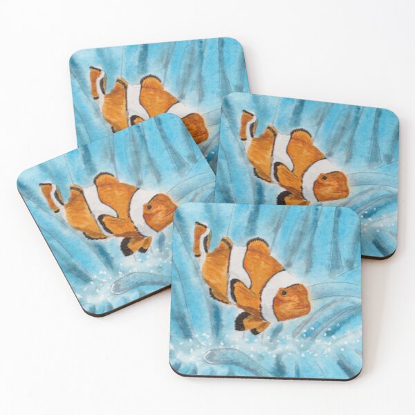 Item preview, clown fish on blue anemone designed and sold by Zamen.