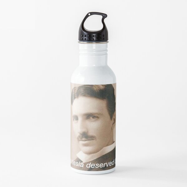 nikola tesla deserved better Water Bottle