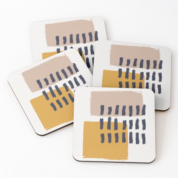 Item preview, Brush Stroke with Mustard Cashmere 03 - Abstract Minimal Shapes Modern Mid Century Texture. Gift idea Home deco designed and sold by MarleneCanto.