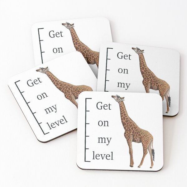 Item preview, Get On My Level Giraffe designed and sold by troyanthonyart.