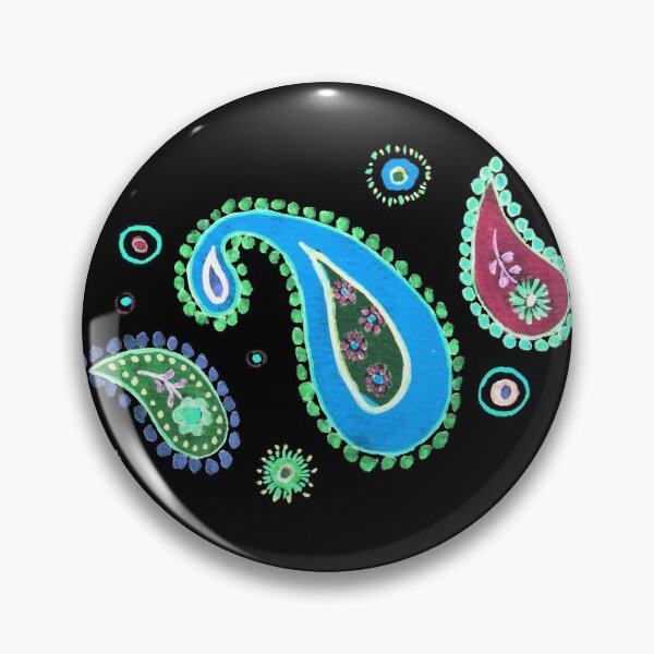Item preview, cashmere, turquoise, paisley, blue designed and sold by Zamen.