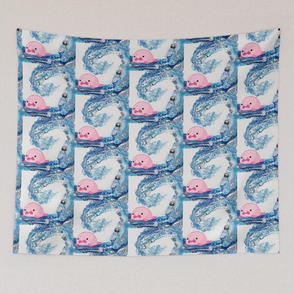 Item preview, Abstract wave and a blobfish designed and sold by Awesomefamily.