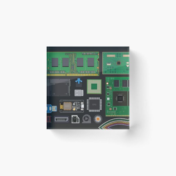 Item preview, Computer Parts Print designed and sold by karinaargueta.