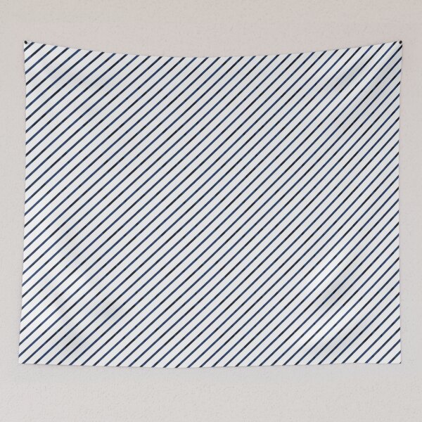 Item preview, Navy Blue shades and White Striped designed and sold by ArtHanbal.