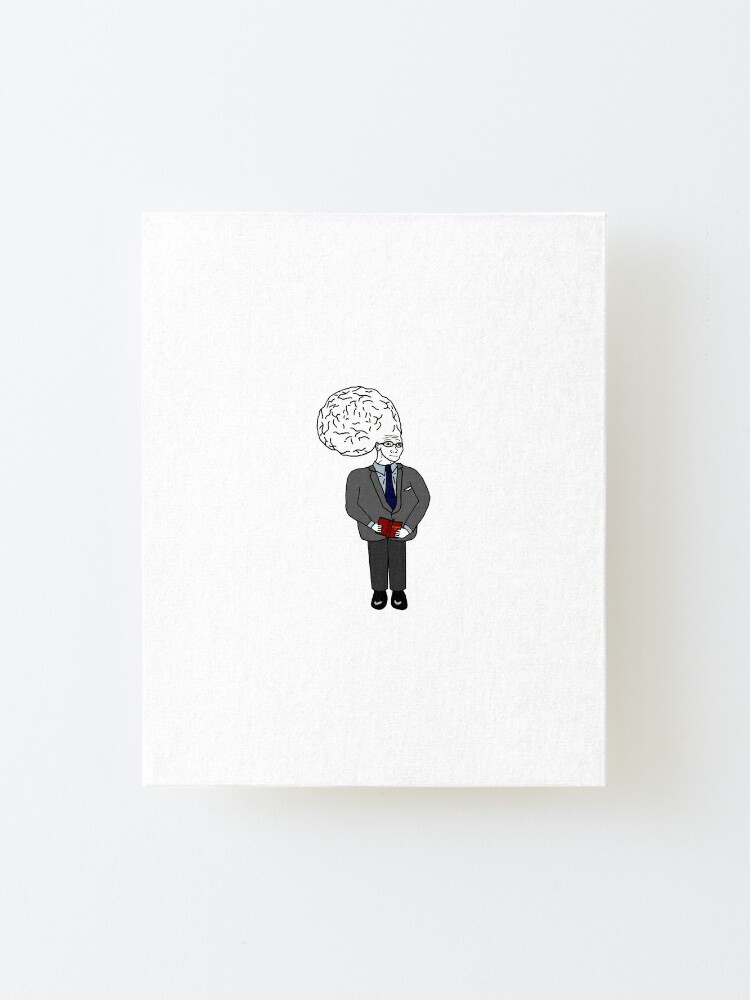 Big Brain Wojak Mounted Print By Moonman1232141 Redbubble