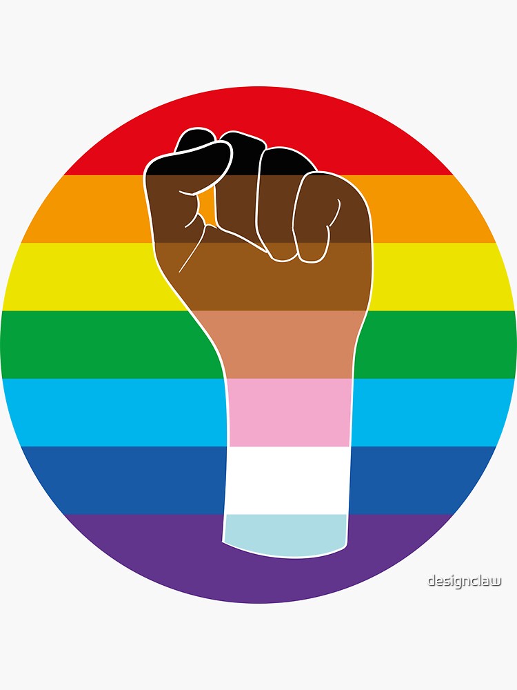 "Gay Pride Poster Diversity Print Rainbow Flag LGBTQ+ Transgender