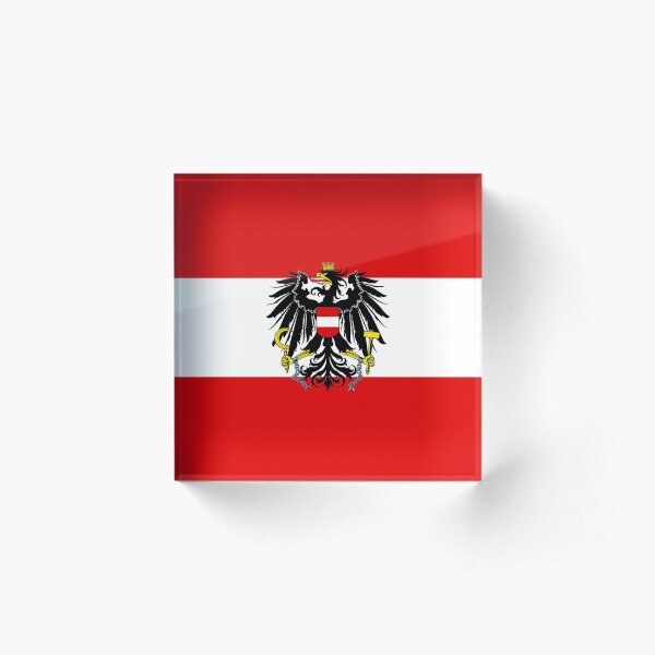 Item preview, Austrian State Flag - FLAG0044 designed and sold by 3-Starfish.