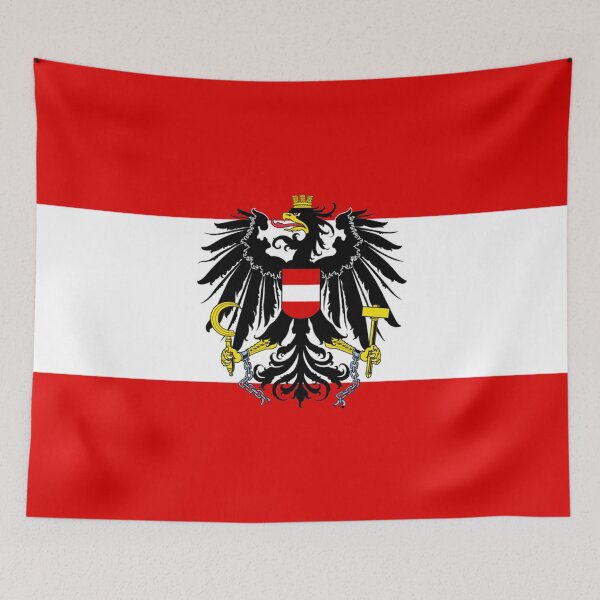 Item preview, Austrian State Flag - FLAG0044 designed and sold by 3-Starfish.